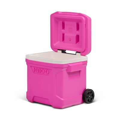 Sun Squad 24 Cans/16qt Rolling Cooler - Pink Fizz