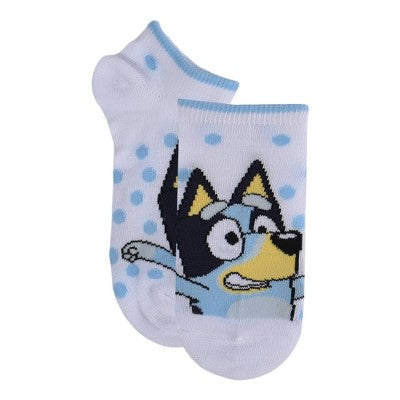 Girls' Disney Bluey 6pk No Show Socks - XS/S