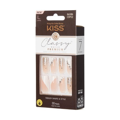 KISS Products Classy Fake Nails Premium - Gorgeous - 33ct