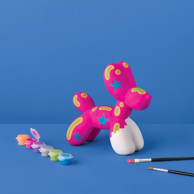 Ceramic Balloon Animal Dog Painting Craft Kit - Mondo Llama