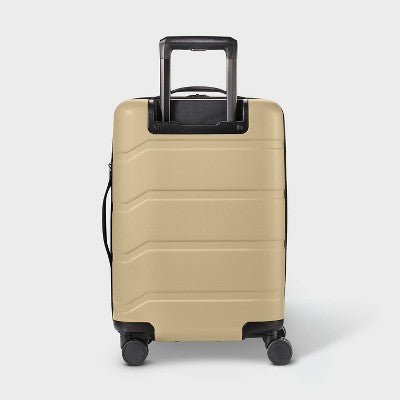 Hardside Carry On Spinner Suitcase Beige - Open Story?
