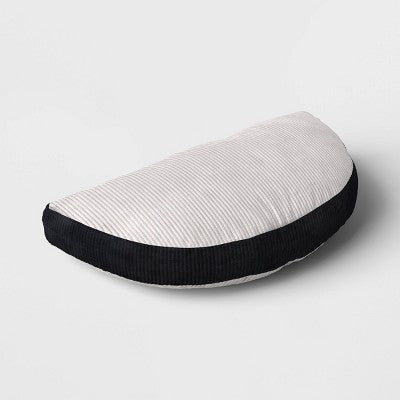 9" x 17" Half Moon Shaped Throw Pillow Gray - Room Essentials