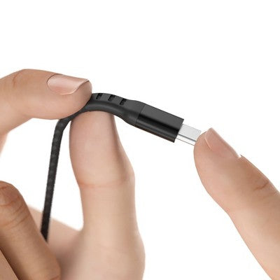 Just Wireless 6' Ultra Braided USB-C to USB-C Flat Cable - Slate Black