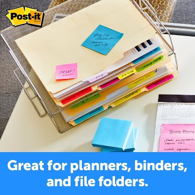 Post-it 30ct 2" Filing Tabs - 5 Assorted Colors