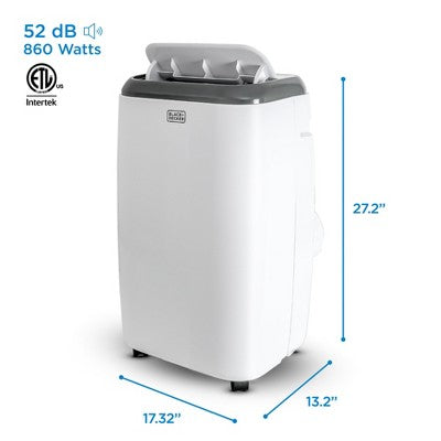 BLACK+DECKER 5,000 BTU (SACC/CEC) Portable Air Conditioner with Remote Control, BPP05WTB, White (LOCAL PICKUP ONLY)