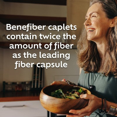 Benefiber Prebiotic GLP-1 Friendly Fiber Supplement Caplets - 84ct