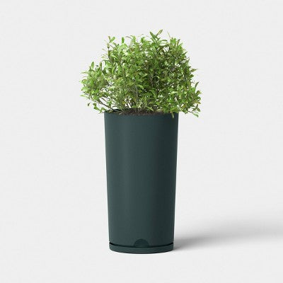 Recycled Resin Indoor Outdoor Planter 12"x21" Green - Room Essentials