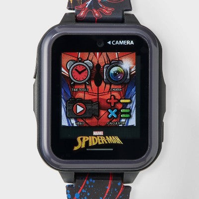 Boys' Spider-Man Light Up Interactive Watch - Black