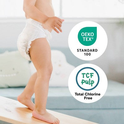 Kudos Chlorine Free Cotton-Lined Disposable Diapers - Size 4 - 52ct