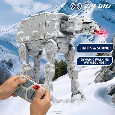 Star Wars R/C AT-AT Walker by Jada Toys Pop Culture R/C Action Vehicle with Lights, Sounds, and Moving Legs 13" Toy for Kids and Collectors