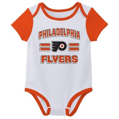 NHL Philadelphia Flyers Infant Boys' 3pk Bodysuit - 12M