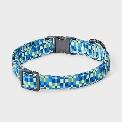 Fashion Geo Check Dog Collar - Boots & Barkley L