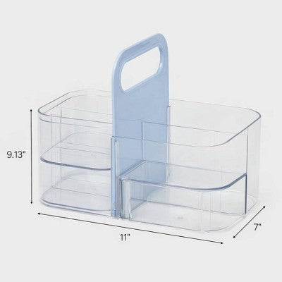 Cosmetic Vanity Makeup Caddy Blue - Brightroom