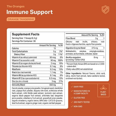Proper The Oranges Immune Support Dietary Supplement Powder - 6.67oz