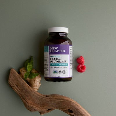 New Chapter Prenatal with Methylfolate + Choline One Daily Multivitamin Tablets - 30ct: Certified Gluten-Free, Kosher