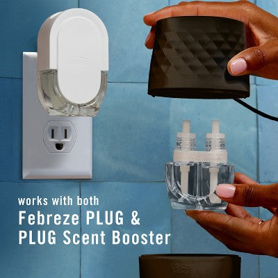 Febreze Black Plug Scent Booster Oil Diffuser Air Freshener Holder Unscented