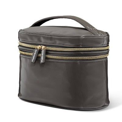 Sonia Kashuk Double Zip Travel Train Case Makeup Bag