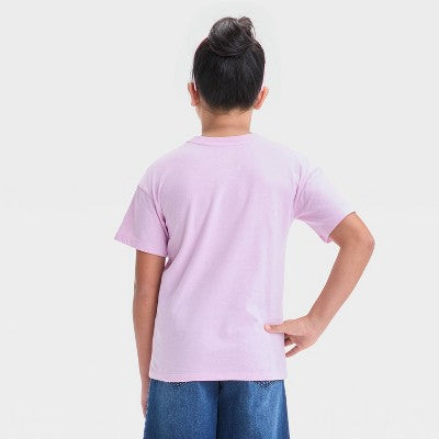 Girls Short Sleeve Seaside Shells T-Shirt Cat&Jack Light Purple S