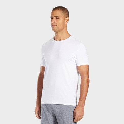 Pair of Thieves Men's 3pk SuperiAir Cotton Crew Neck Undershirt - White S: Tagless Jersey Short Sleeve Pullover