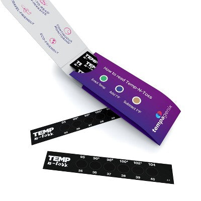 Tempagenix Temp-N-Toss Disposable Forehead Thermometer Strips - 6ct