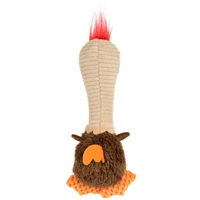 TrustyPup Long Neck Rowdy Rooster with Chew Guard Dog Toy