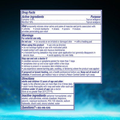 Vicks Vapo Freeze Pain Reliever Cream - 3oz