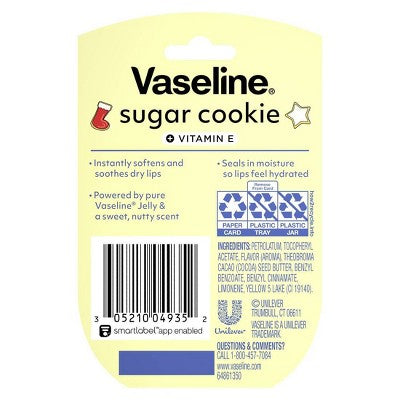 Vaseline Holiday Limited Edition Lip Balm - Sugar Cookie - Travel Size - 0.25oz