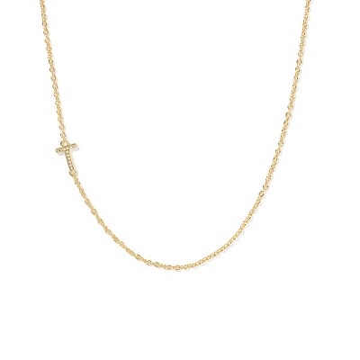 Kendra Scott 14K Gold Over Brass Mini "T" Initial Pendant Necklace - Gold