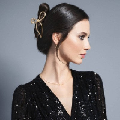 The Hair Edit Gilded Bow Clip