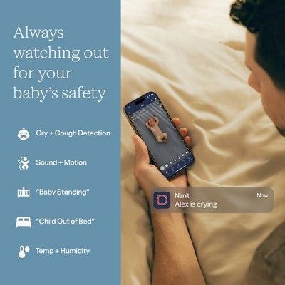 Nanit Pro Smart Baby Monitor & Floor Stand - White