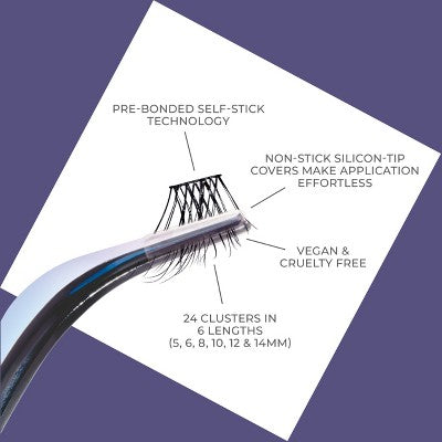 KISS Products imPRESS Long Lasting Press-On Self Adhesive False Eyelashes - Demi Wispy - 25ct