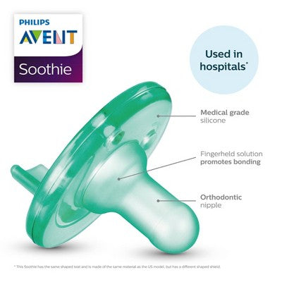 Philips Avent Soothie 3-18m - Sky Blue/Light Blue - 2pk