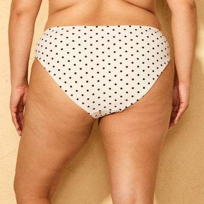 Women's Mid-Rise High Leg Cheeky Coverage Bikini Bottom 3X