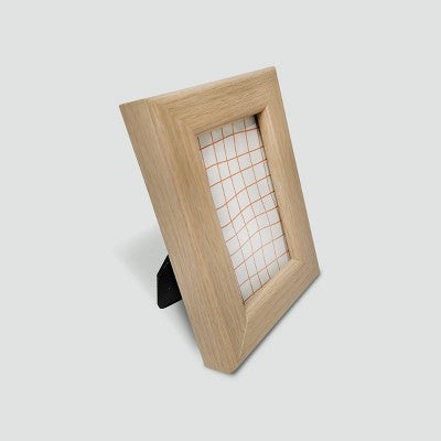 Harbortown 4pk 2"x3" Soft Linear Profile Mini Picture Frames Natural