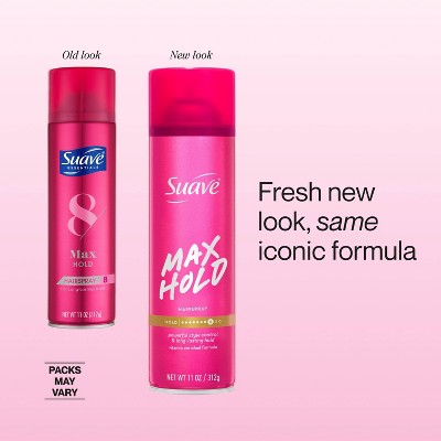 Suave Max Hold Scented Hairspray - 11oz: Styling & Securing Spray for All Hair Types