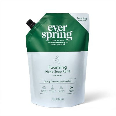 Foaming Hand Soap Refill - Free and Clear - 28 fl oz - Everspring