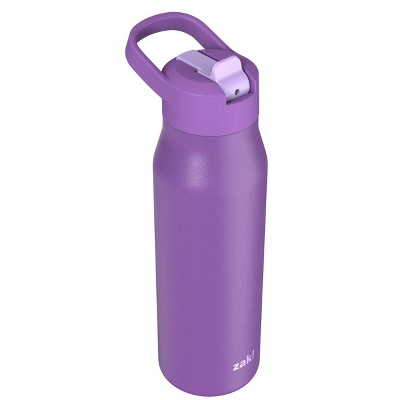 Zak Designs 20 fl oz Stainless Steel Straw Bottle - Purple