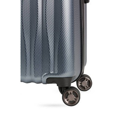 SWISSGEAR Energie Hardside Large Checked Spinner Suitcase - Iron Gray