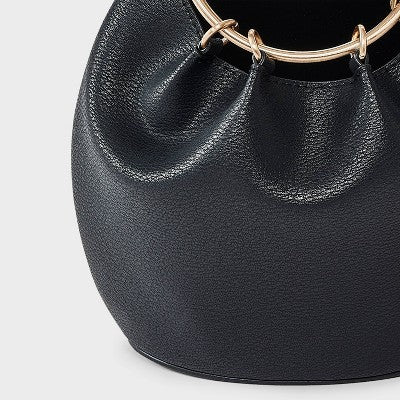 Gathered Bracelet Handbag - A New Day Black
