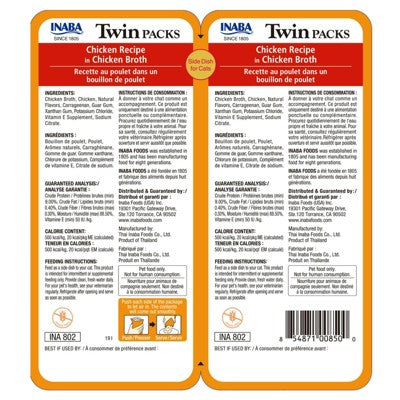 Inaba Chicken Recipe in Chicken Broth Cat Food Twin Pack