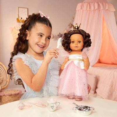 BABY Born Princess Essentials Set with Carrying Case 14-17" Baby Doll Accessories - 8pc: Fine Motor Skill Toys