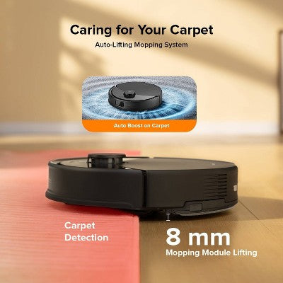 Roborock Q10 PF+ Cordless Vacuum and Mop 6.5" Cleaning Path Black
