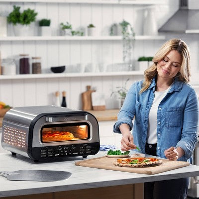 Gourmia All-In-One Indoor Pizza Oven, Toaster Oven, and Air Fryer w/ 6 Pizza Presets and 7 Cooking Functions: 1800W (LOCAL PICKUP ONLY)