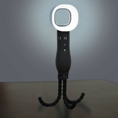 Nuby Bladeless Fan with LED Lights: USB Rechargeable, 3 Speeds, 13" Height, 0.67 lbs