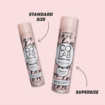 COLAB Original Supersize Bergamot and Rose Scented Dry Shampoo - 8.2 fl oz