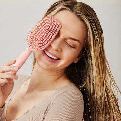 Conair Scalp Care Flexi Head Cushion Hair Brush - All Hair - Peach