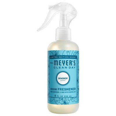 Mrs. Meyer's Clean Day Room Air Freshener Dewdrop Scent - 8 fl oz: Liquid Spray, Non-Powered, Package Quantity 1