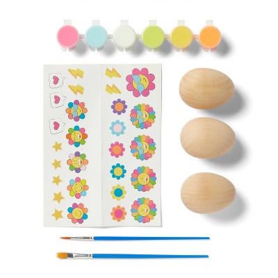 Easter Craft Wooden Eggs Painting Kit- Mondo Llama
