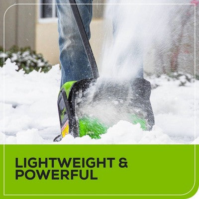 Greenworks 12" Brushless Snow Shovel with Light Kit: 24V Lithium Ion, Adjustable Handle, 3-Year Warranty (LOCAL PICKUP ONLY)
