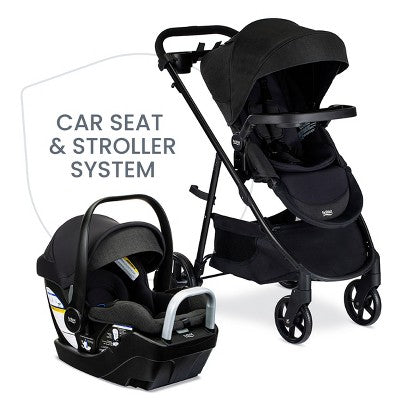 Britax Willow Brook S+ Baby Travel System, Infant Car Seat and Stroller Combo - Raven Black (LOCAL PICKUP ONLY)